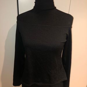 Off the Shoulder, Chocker Neck Black Shirt